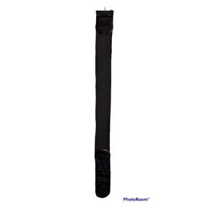 Wide Band Black Patent Leather Elastic Stretch Cinch Belt Rockabilly Goth M/L